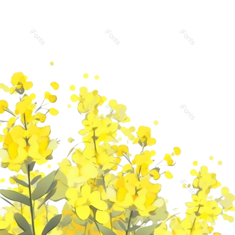 元素图片,清新元素,黄色的花PNG,户外免抠素材
